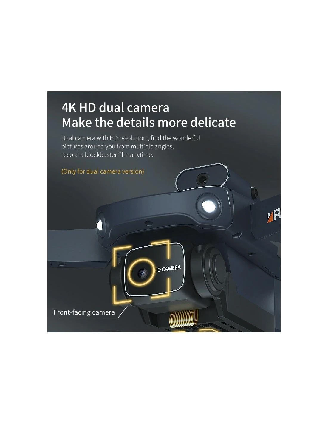RC profesionalus dronas, 4 K kamera, kliūčių išvengimas