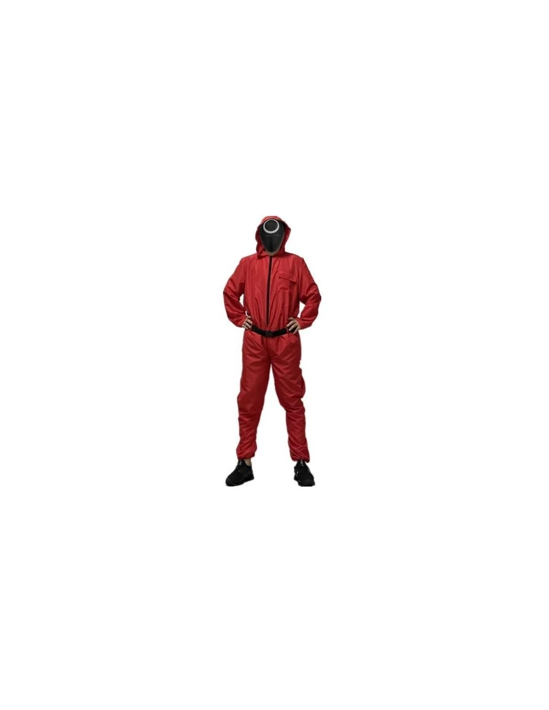 Magy Squid game kostiumas L - XL dydis plius kaukė pirštinės pošalmis ir diržas
