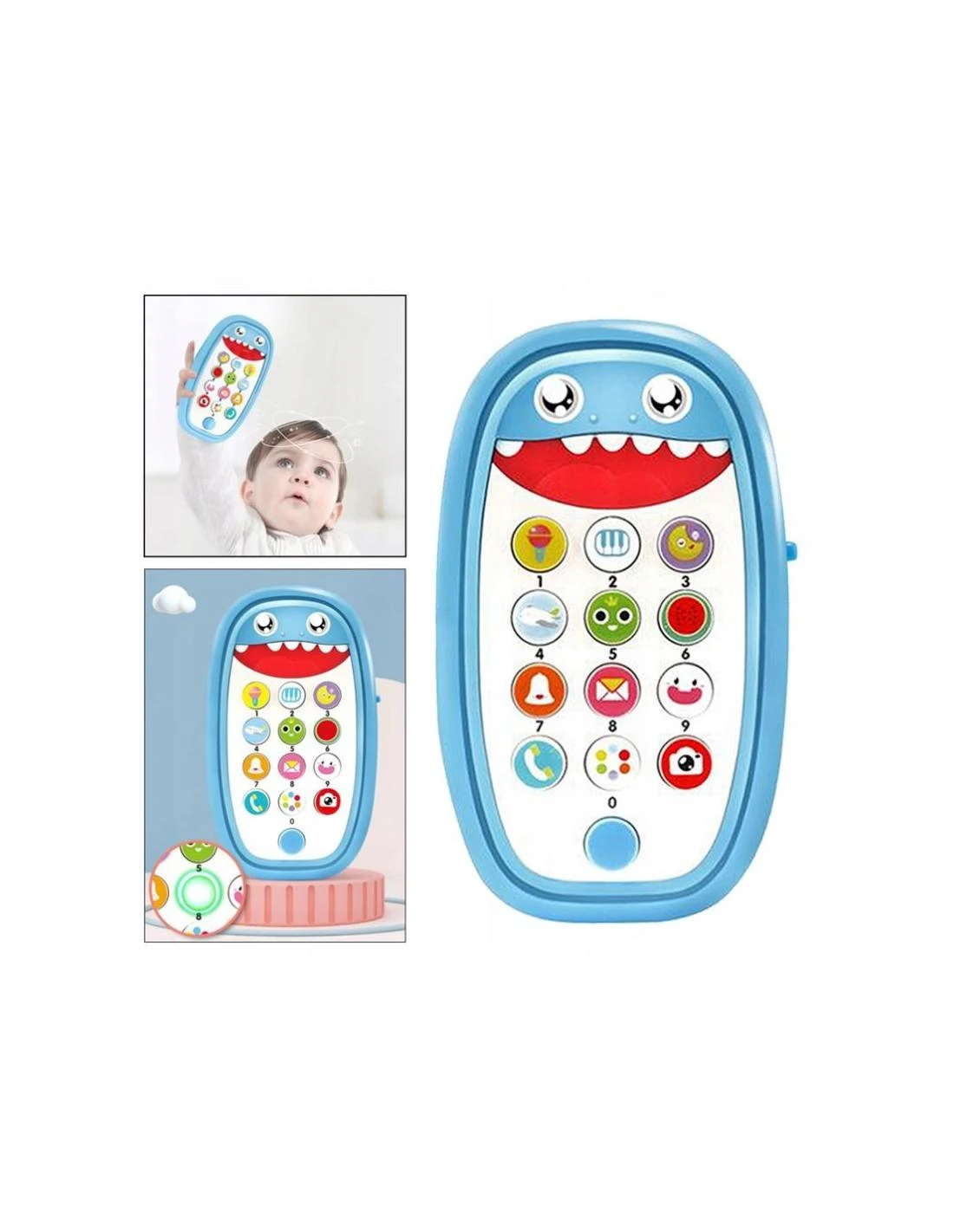 Malplay Žaislinis lavinamasis telefonas kūdikiams (anglų kalba)