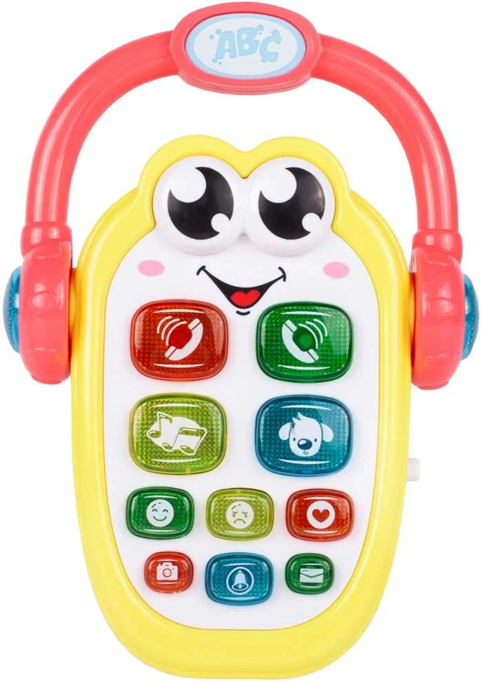 Malplay Žaislinis interaktyvus telefonas kūdikiams su rankena