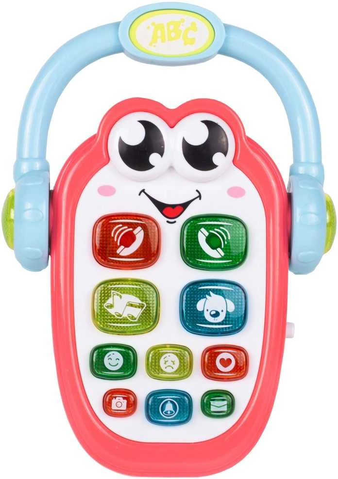 Malplay Žaislinis interaktyvus telefonas kūdikiams su rankena