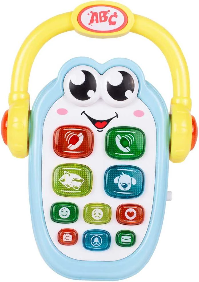 Malplay Žaislinis interaktyvus telefonas kūdikiams su rankena