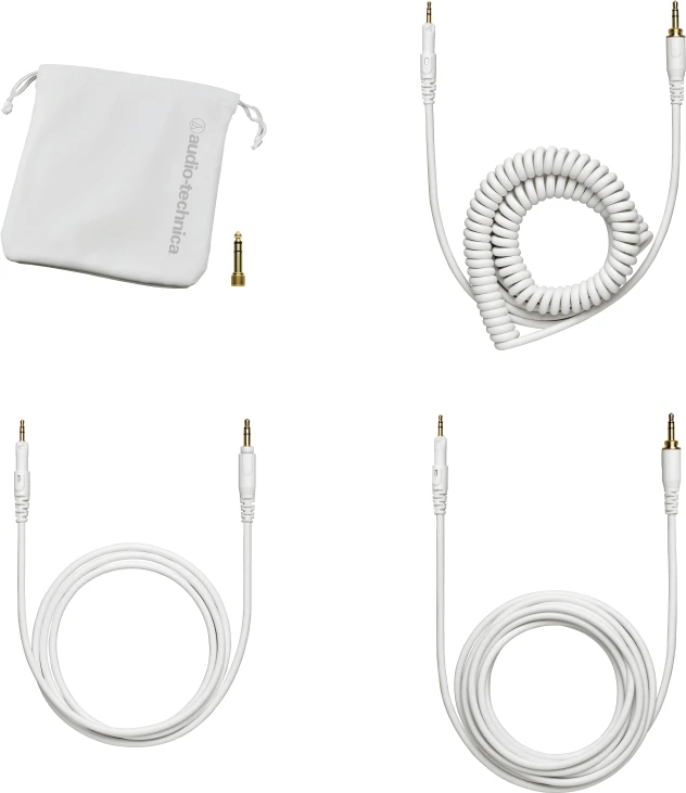Audio-Technica ATH-M50X profesionalios monitorinės ausinės, Baltos spalvos