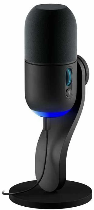 Logitech G Yeti GX Dynamic kardioidinis laidinis mikrofonas (juodas) su RGB | USB
