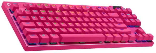 Žaidimų klaviatūra Logitech G Pro X TKL Lightspeed, US išdėstymas, Rožinės spalvos aprašymas - Prekės nuotrauka Žaidimų klaviatūra Logitech G Pro X TKL Lightspeed, US išdėstymas, Rožinės spalvos aprašymas - Prekės nuotrauka