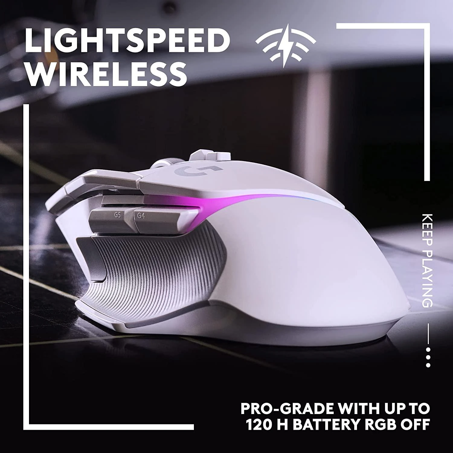 Pelė Logitech G502 X PLUS, balta
