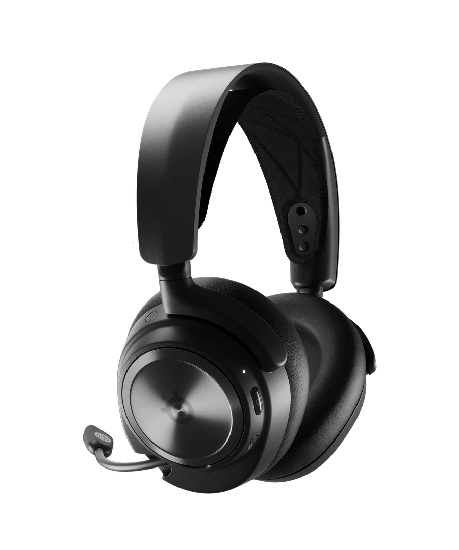 Belaidės ausinės žaidimams SteelSeries Arctis Nova Pro, Skirta PC ir PlayStation, Juodos spalvos