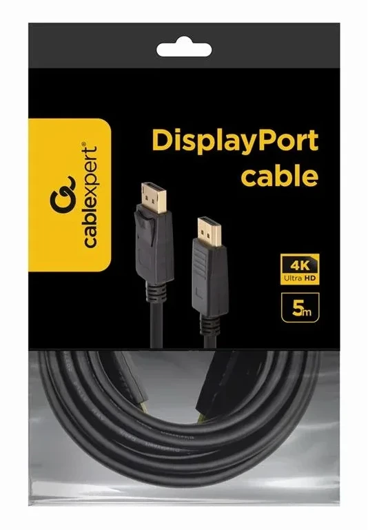 Gembird | DisplayPort kabelis, 4K | CC-DP2-5M | 2x DisplayPort (kištukas) | DisplayPort į DisplayPort | 5 m