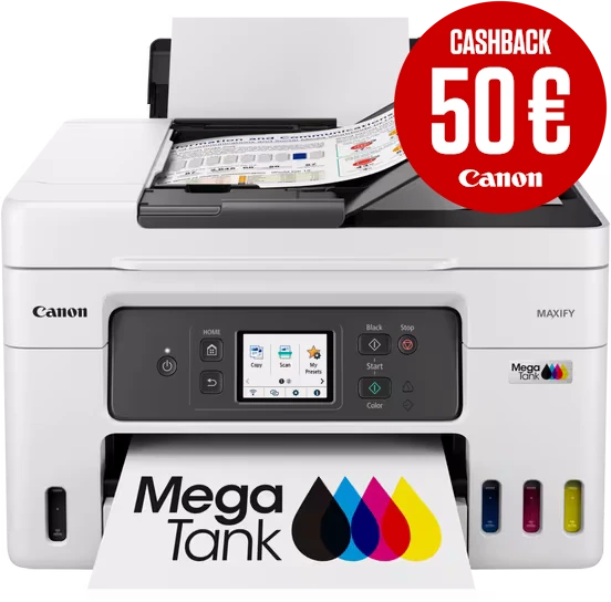 Spausdintuvas rašalinis Canon MAXIFY GX4050 MFP Spalv. refillable A4 350lap 33.6Kbps USB2.0 LAN WiFi