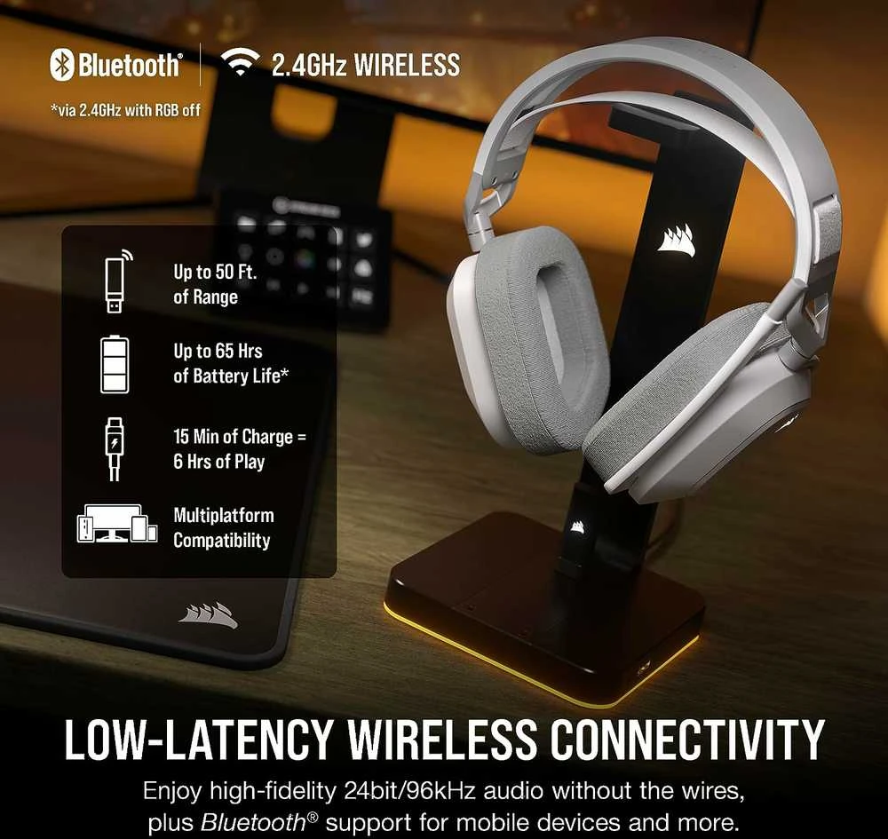 Corsair | Ausinės Žaidimams | HS80 MAX | Bluetooth | Over-Ear | Belaidės