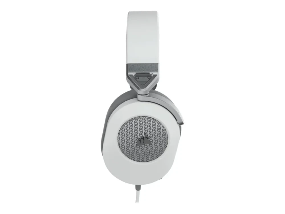 Corsair HS65 erdvinio garso ausinės, Su laidu, Baltos