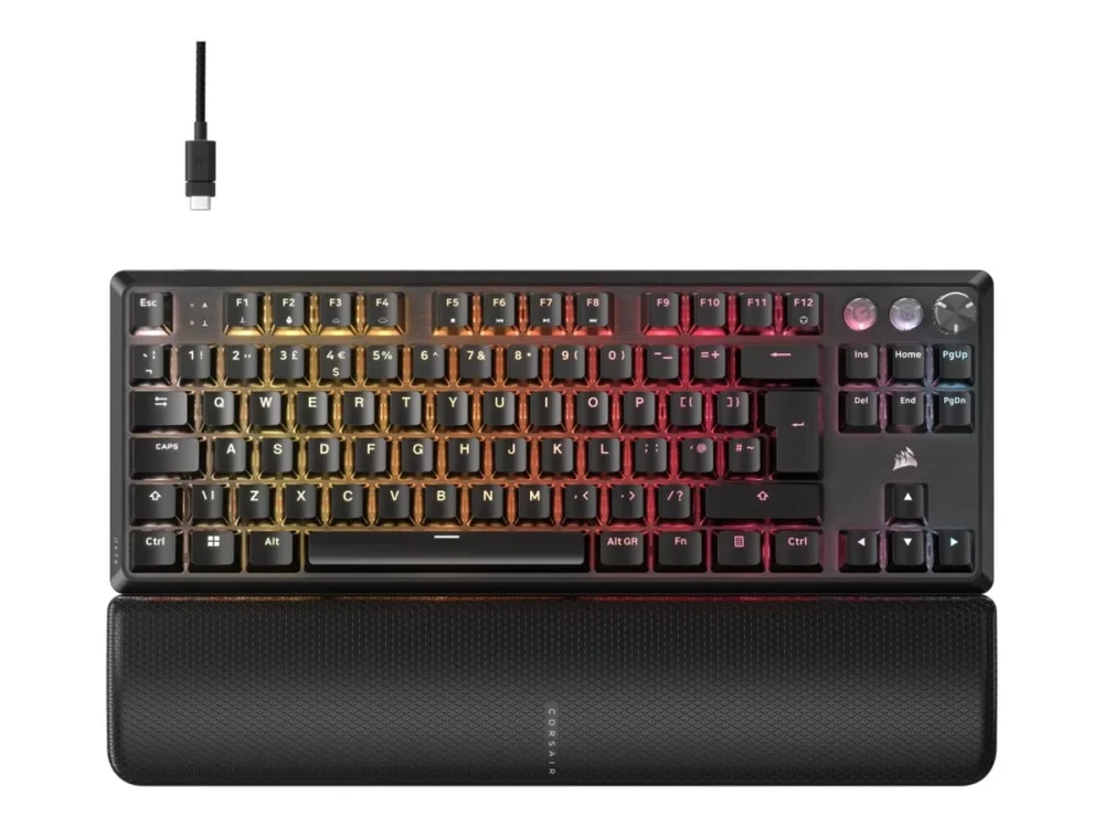 Corsair K70 CORE TKL RGB Žaidimų Klaviatūra | Juodas, MGX