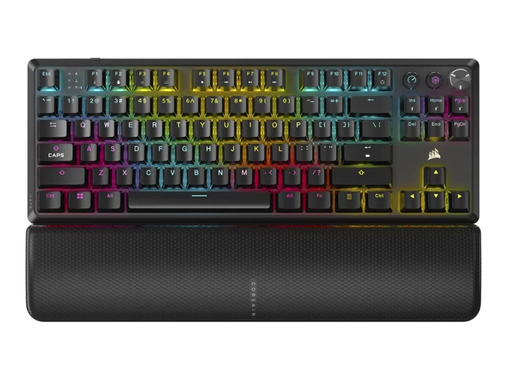 Corsair K70 CORE TKL WIRELESS Belaidė Žaidimų Klaviatūra | Juodas, MLX Raudona v2