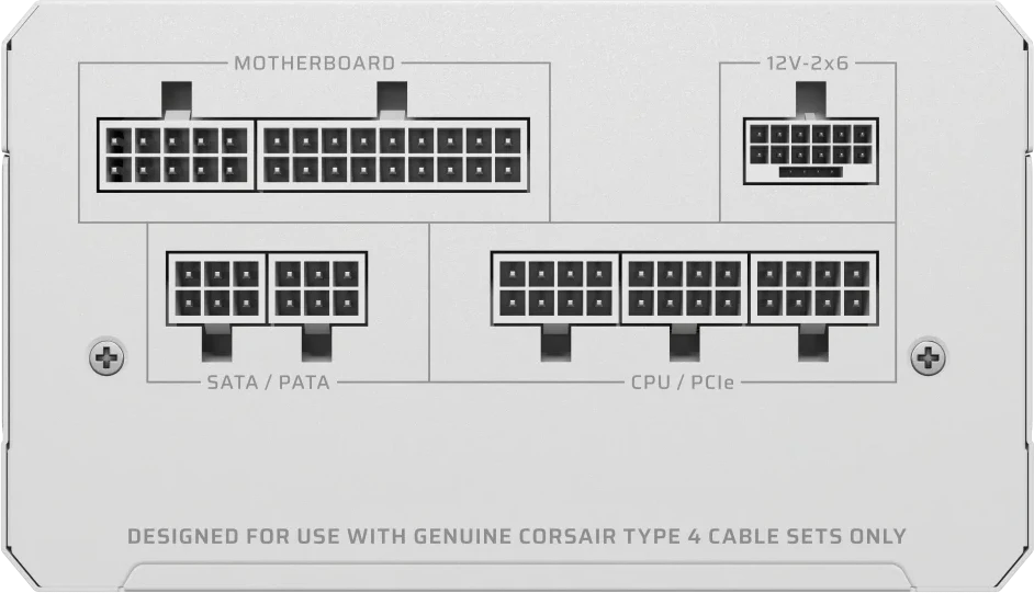 Corsair Microsystems CORSAIR RMe Baltas Series 3rd Gen RM850e ThermalProtect Baltas 850 Watt ATX 3.1 PCIe 5.1 Cybenetics Modular Fully Power Supply