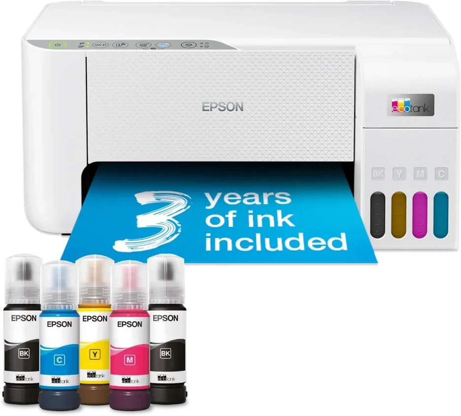 Daugiafunkcis spausdintuvas Epson EcoTank L3276, rašalinis,  Spalvotas | 3-in-1 | A4 | Wi-Fi | Baltas
