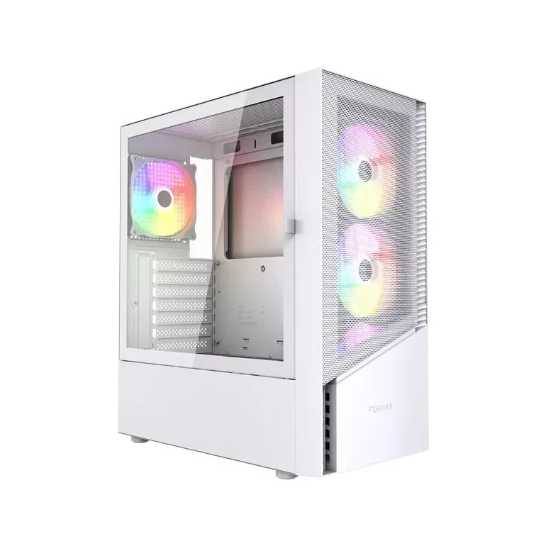 GEMBIRD kompiuterio dėklas Fornax 4300W ATX - ARGB Backlight Baltas