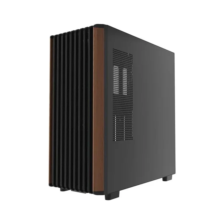GEMBIRD Computer Case FC-WOOD wood imitation front panel SINGLE GLASS