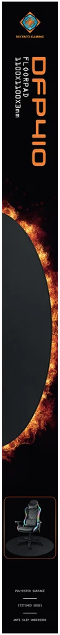 Grindų kilimėlis DELTACO GAMING DFP410 110x110cm, juodas / GAM-125