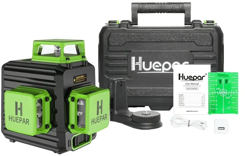 HUEPAR B03CG Profesionalus 3D Lazerinis Nivelyras