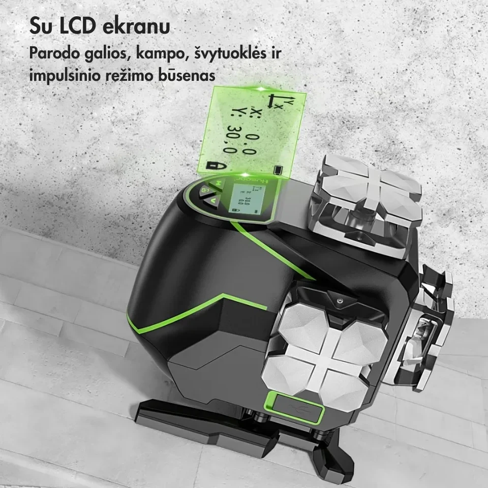 Lazerinis nivelyras Huepar S04CG