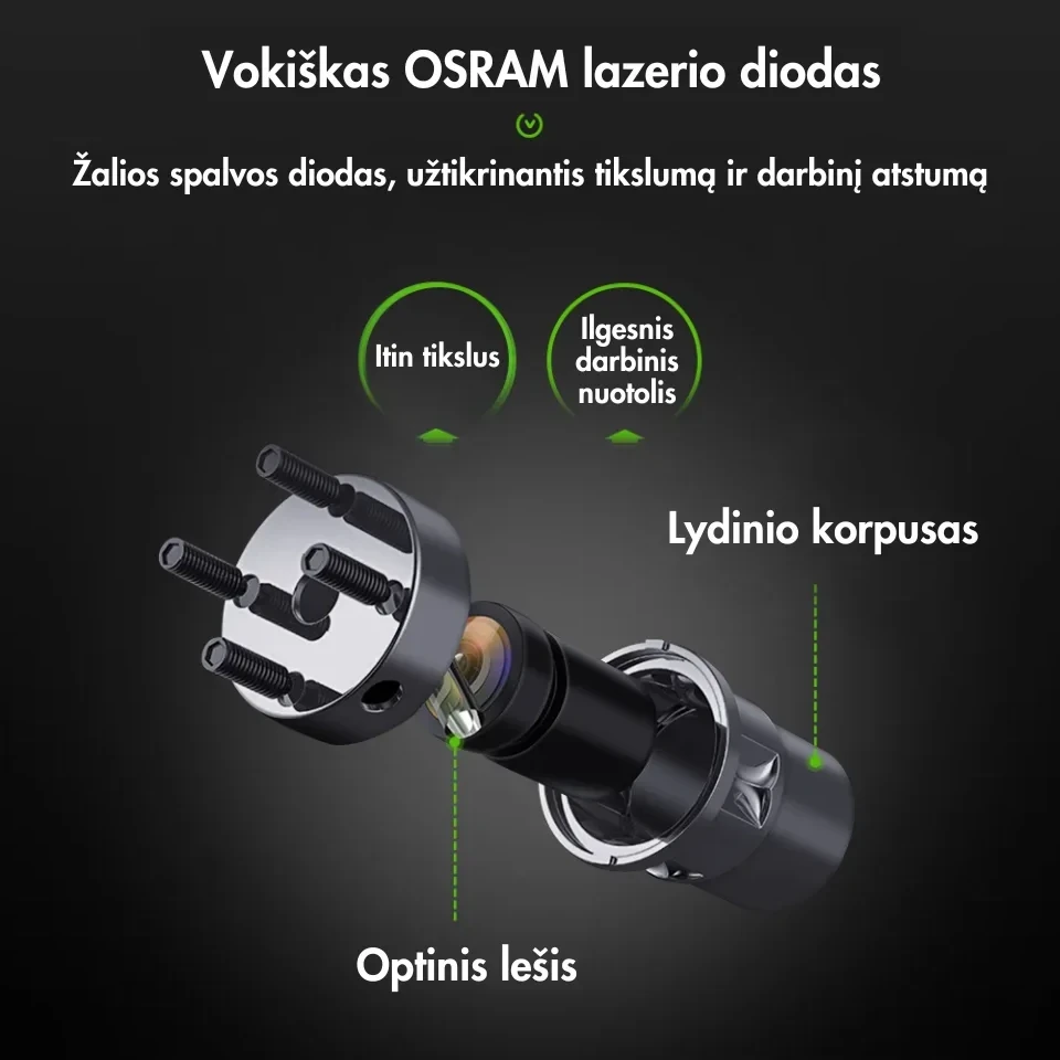 Lazerinis nivelyras Huepar S04CG