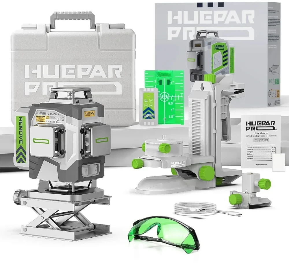 HUEPAR ZK04CG Profesionalus 4D Lazerinis Nivelyras