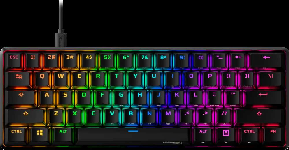 Mechaninė Žaidimų klaviatūra HyperX Alloy Origins 60, HyperX Red - Linear Switch, US išdėstymas
