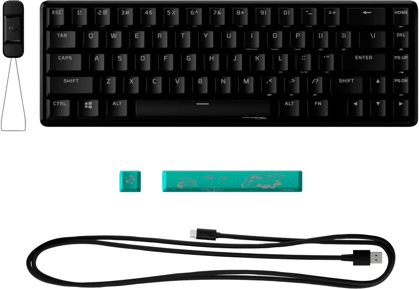 HyperX Alloy Origins 65 Žaidimų Klaviatūra | Juodas, HX Raudona