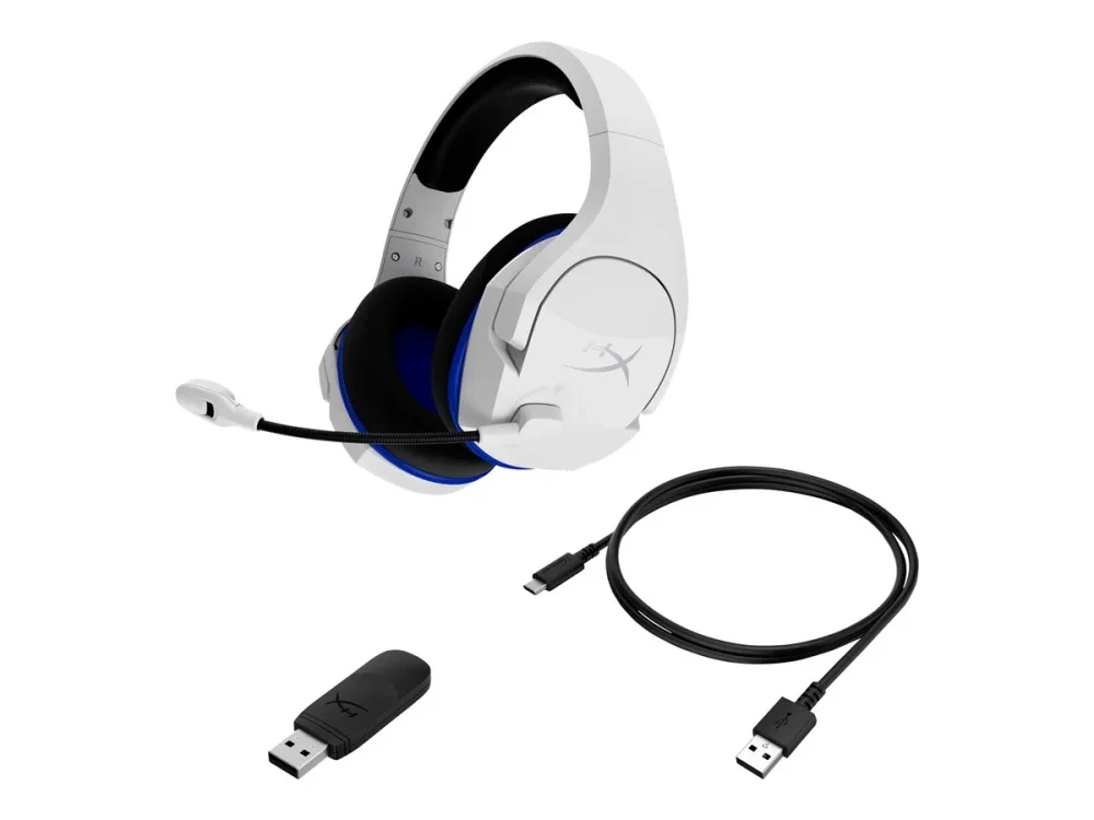 HyperX Cloud Stinger Core Belaidės PS4 Belaidės Žaidimų Ausinės | Baltas