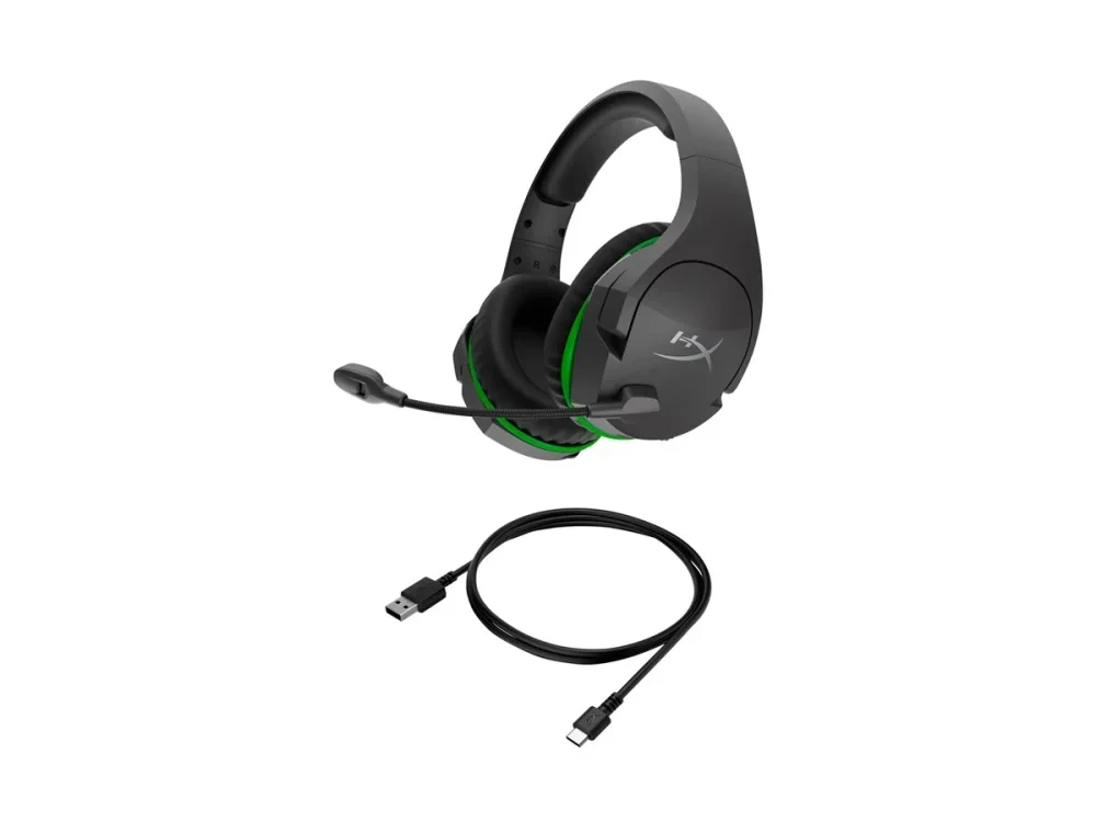 HyperX CloudX Stinger Core Belaidės Belaidės Žaidimų Ausinės | Juodas/Žalias