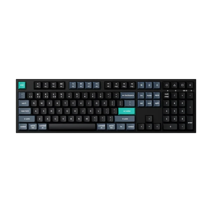 Keychron B36 (B36-K9) – US išdėstymas – Low Profile Scissor – Deep Juodas (Juoda) Membraninė Belaidė Klaviatūra