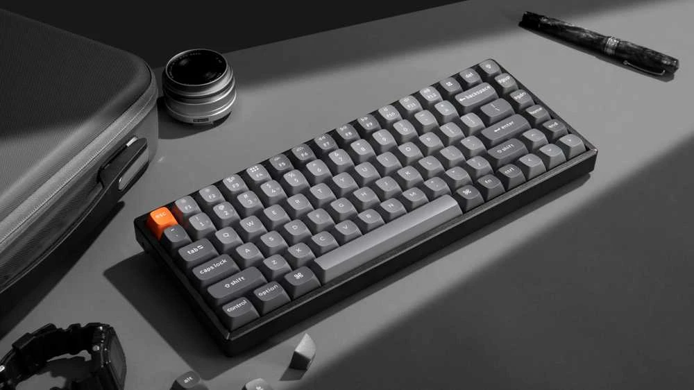 Klaviatūra Keychron K2 Max 75% Brown Switch RGB Juodas