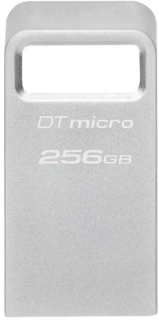 „Kingston“ | USB 3.2 atmintinė | „DataTraveler micro“ | 256 GB | USB A tipo | Sidabrinis