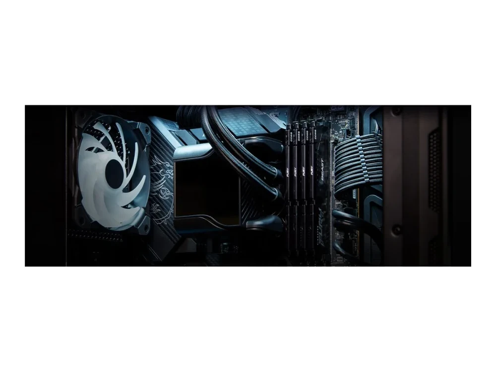 RAM KINGSTON 16GB 5600MHz DDR5 CL40 DIMM 2 vnt. rinkinys FURY Beast Juodas