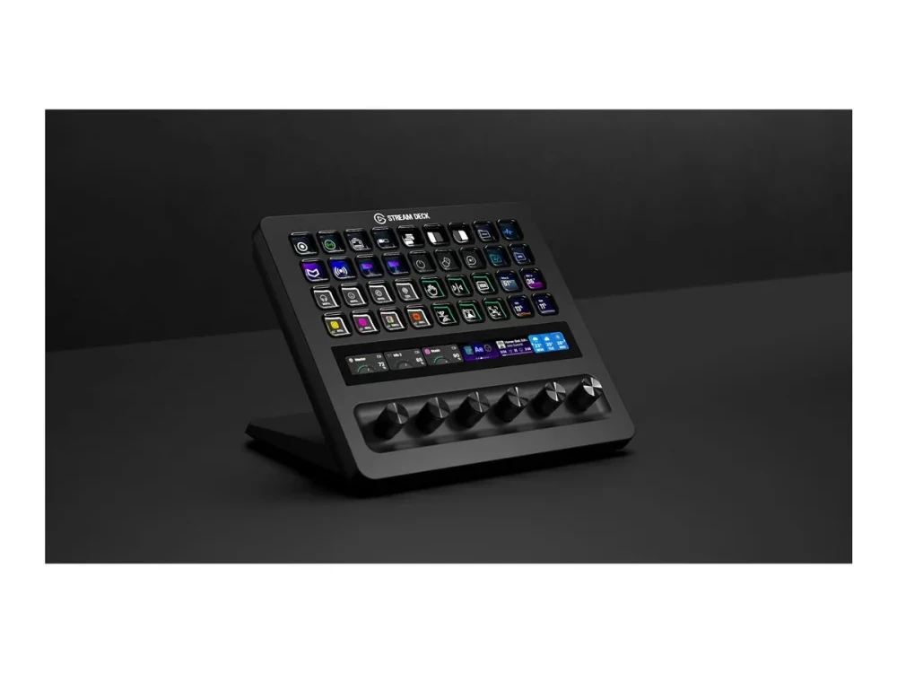 Elgato Stream Deck+ XL | Daugiafunkcis jutiklinis valdiklis | Juodas