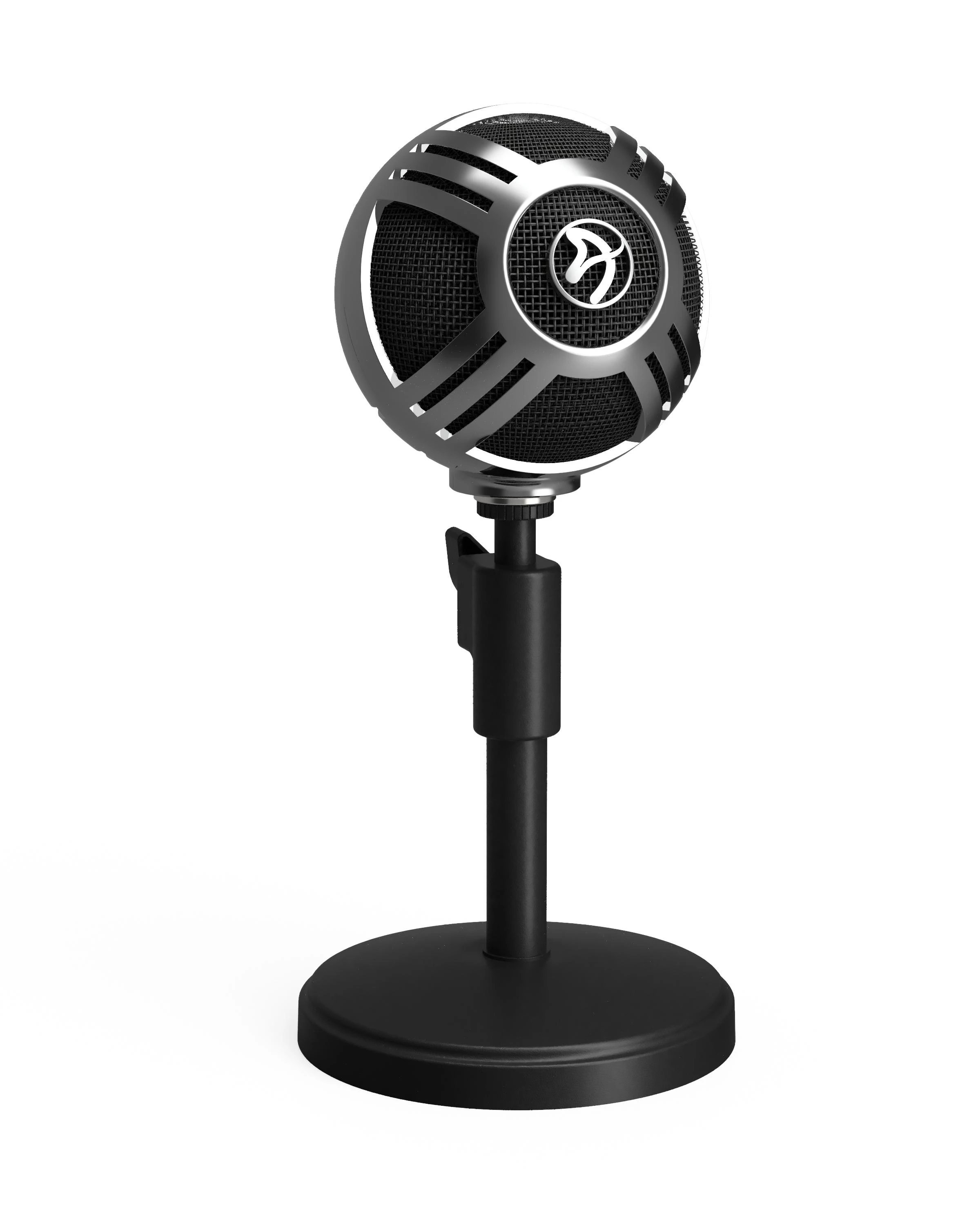 Kondensatorinis transliavimo mikrofonas Arozzi Sfera, Chromas