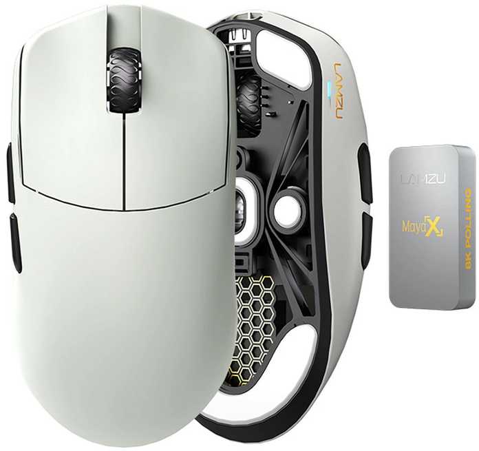 Lamzu MAYA X Wireless 8K Cloud Pilkas (Pilka) Belaidė Žaidimų Pelė