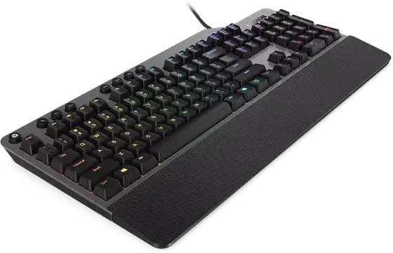 Lenovo | Legion K500 RGB | Iron pilkas top cover and juodas body | Mechaninė klaviatūra žaidimams | su laidu | US | Iron pilkas top cover and juodas body