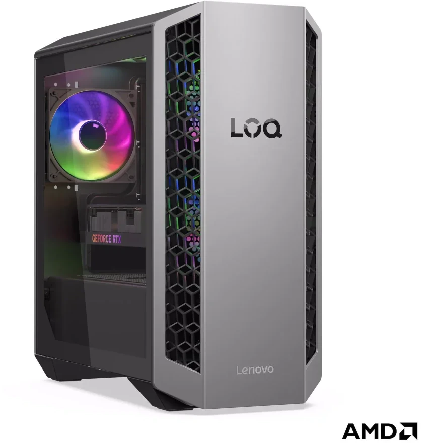 Stacionarus kompiuteris Lenovo LOQ | 26ADR10 | Desktop | Tower | AMD Ryzen 7 | 8745HX | 32 (2x16GB) GB | SODIMM DDR5 | 1000 GB | NVIDIA GeForce RTX 5070 | Optinio disko nėra | No keyboard | Windows 11 Home | Garantija 24 mėn.