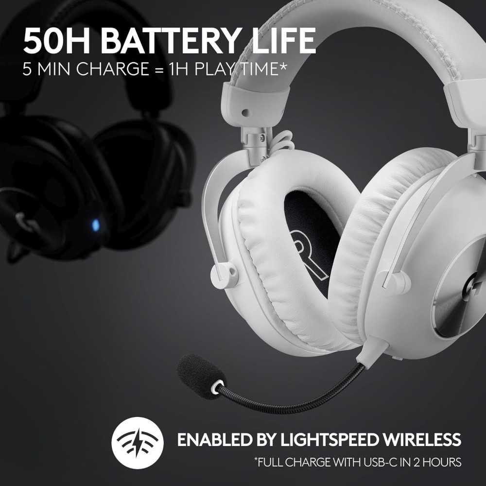 Logitech G PRO X 2 LIGHTSPEED Belaidės Belaidės Žaidimų Ausinės | Baltas