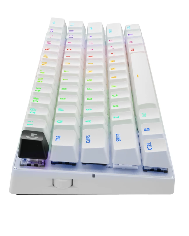Logitech G PRO X 60 Wireless - US INT'L išdėstymas - GX Optical Tactile Switches - Baltas (Balta) Optinė Belaidė Žaidimų Klaviatūra