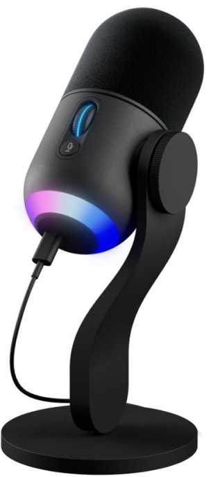 Logitech G Yeti GX Dynamic kardioidinis laidinis mikrofonas (juodas) su RGB | USB