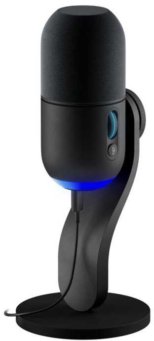Logitech G Yeti GX Dynamic kardioidinis laidinis mikrofonas (juodas) su RGB | USB
