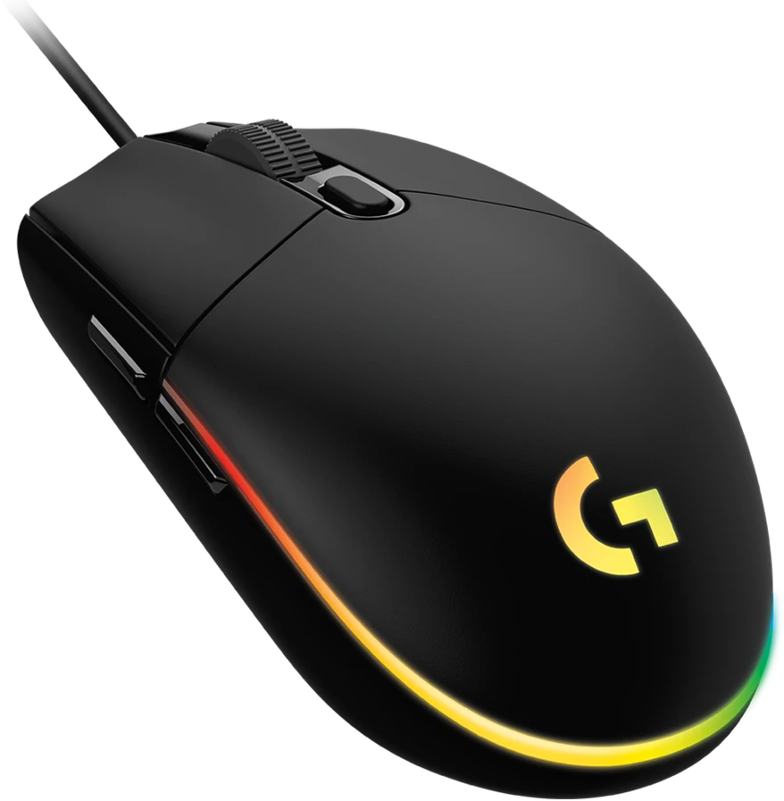 Pelė žaidimams Logitech G102 Lightsync, Juoda