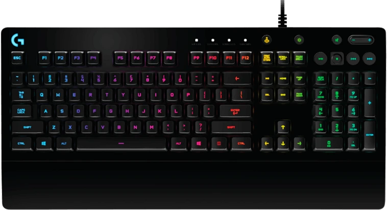 Logitech G213 PRODIGY Žaidimų Klaviatūra | Juodas, Membraninė