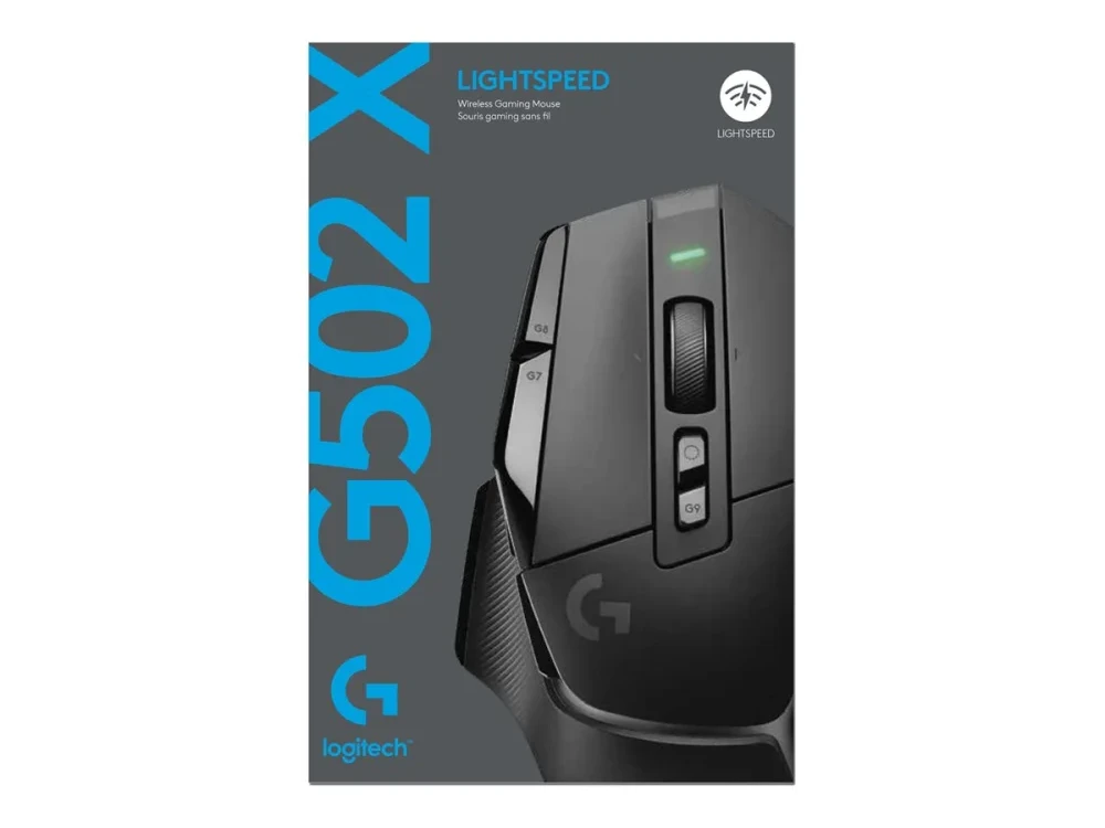 Belaidė žaidimų pėlė Logitech G502 X Lightspeed, Juodos spalvos