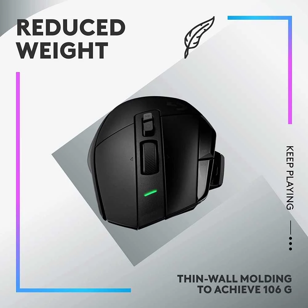 LOGITECH G502 X PLUS LIGHTSPEED Wireless Belaidė Žaidimų Pelė | Juodas