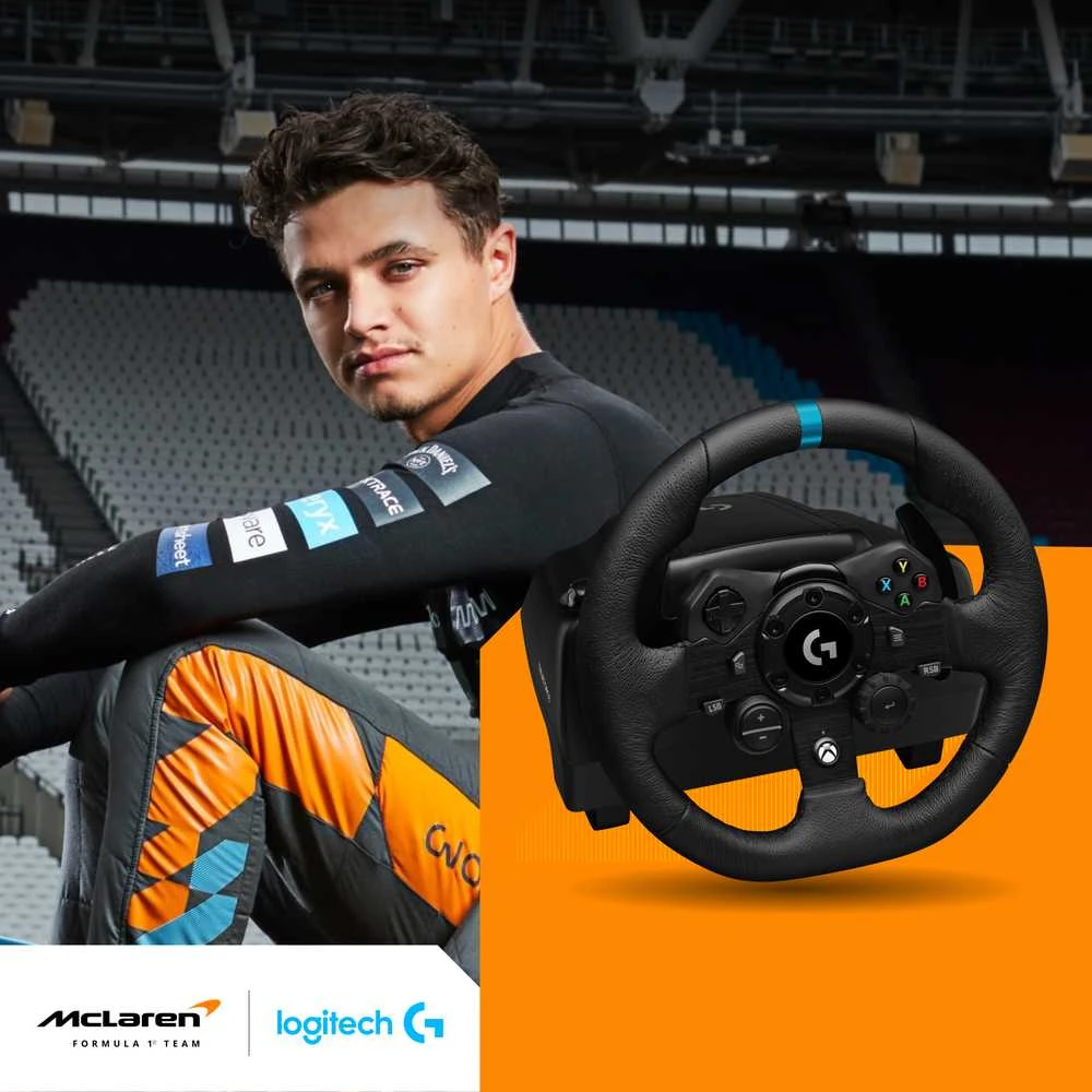 Logitech G923 TRUEFORCE simuliacinis lenktynių vairas su pedalais, skirtas Xbox Series X/S /Xbox One/PC