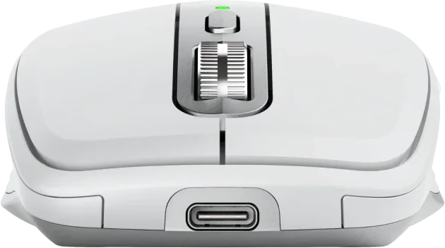 Belaidė pelė Logitech MX Anywhere 3S - RF belaidė + Bluetooth, lazerinis, 8000 DPI, Pale Pilkas (Baltas)
