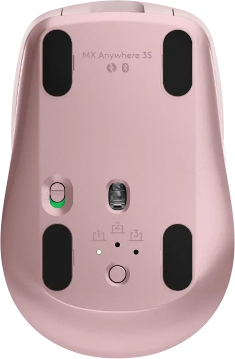 Belaidė pelė Logitech MX Anywhere 3S, rožinės spalvos